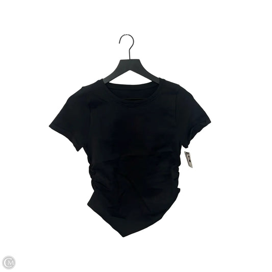 Athletic Top Short Sleeve By Oqq In Black, Size: L