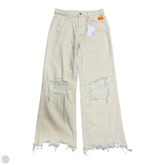 Jeans Straight By Vervet In Yellow Denim, Size: 6