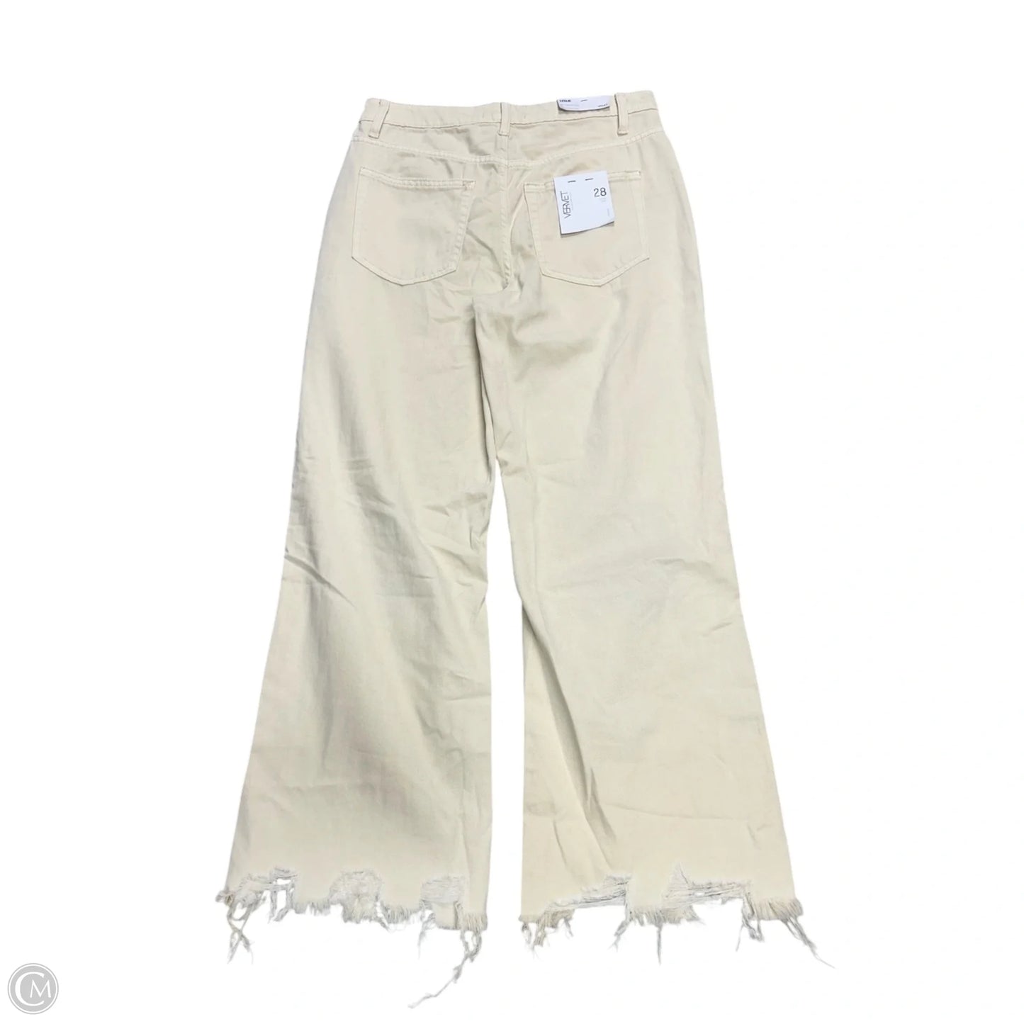 Jeans Straight By Vervet In Yellow Denim, Size: 6