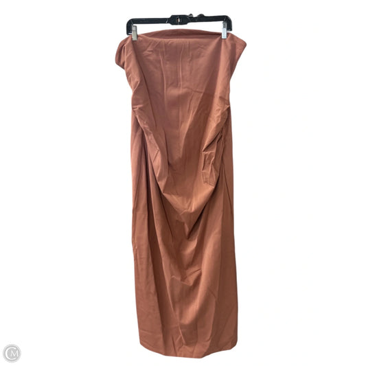 Dress Casual Midi By A New Day In Brown, Size: 1x