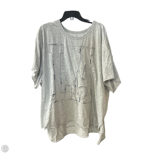 Top Short Sleeve By Torrid In Grey, Size: 4x