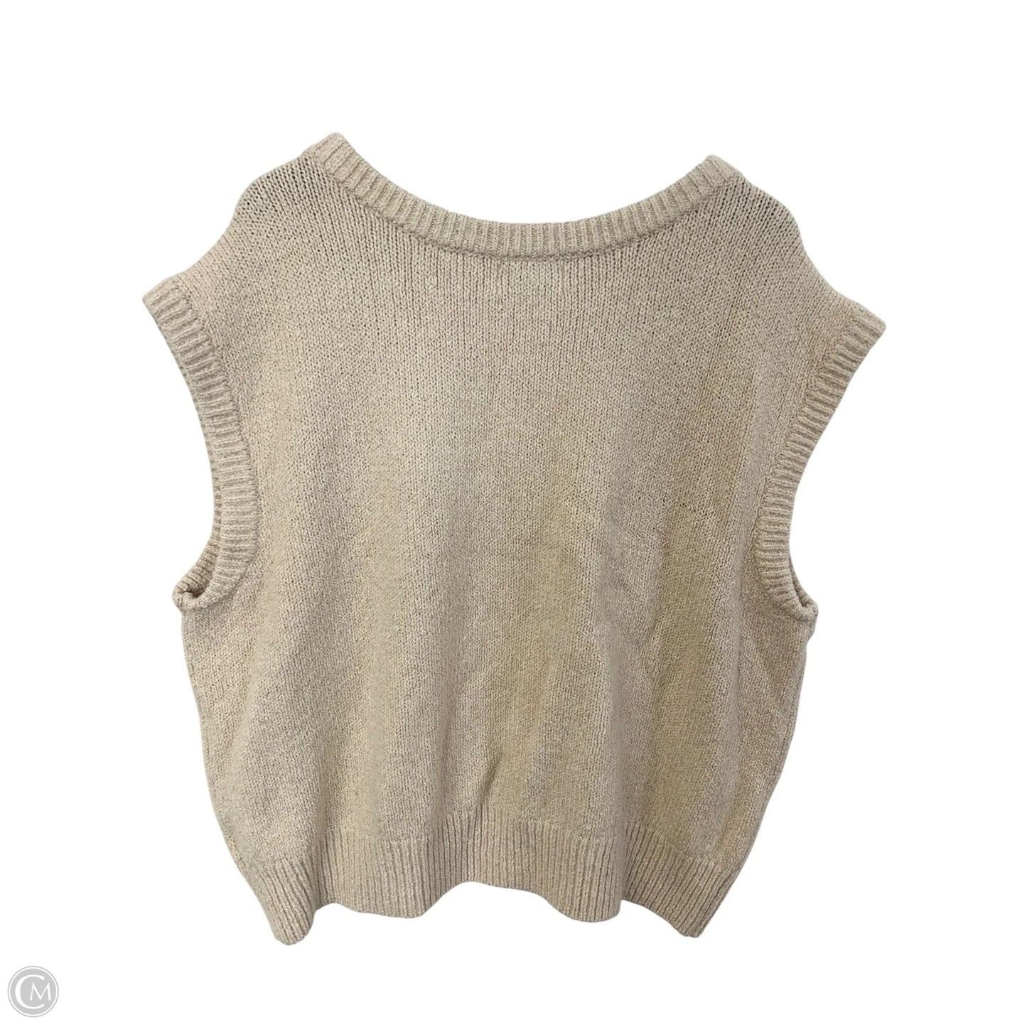 Vest Sweater By Old Navy In Cream, Size: 2x