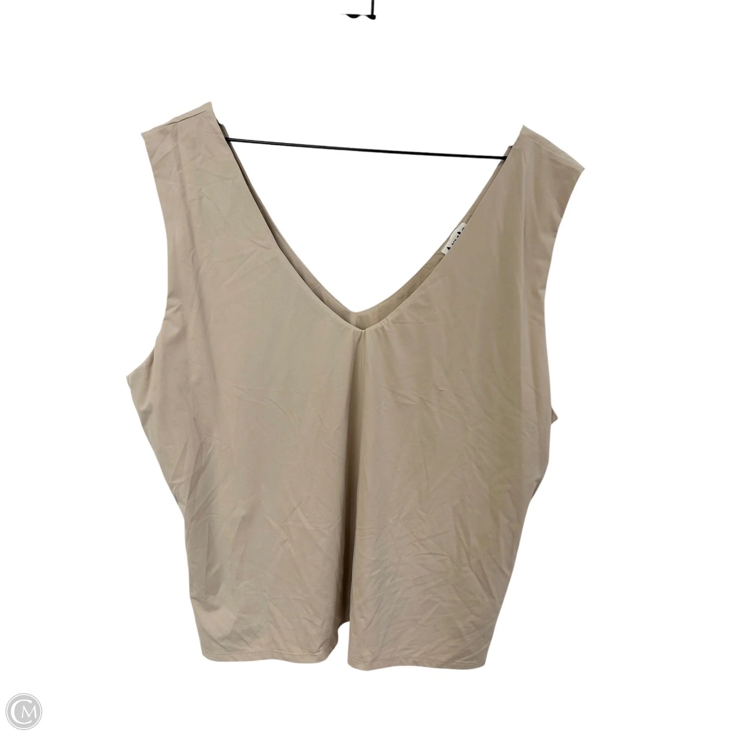 Top Sleeveless By Arula In Tan, Size: Xxl