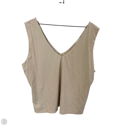 Top Sleeveless By Arula In Tan, Size: Xxl