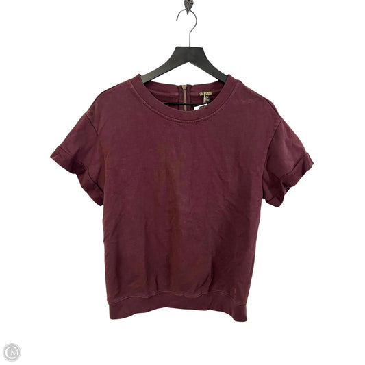 Sweatshirt Crewneck By True Religion In Maroon, Size: Xs
