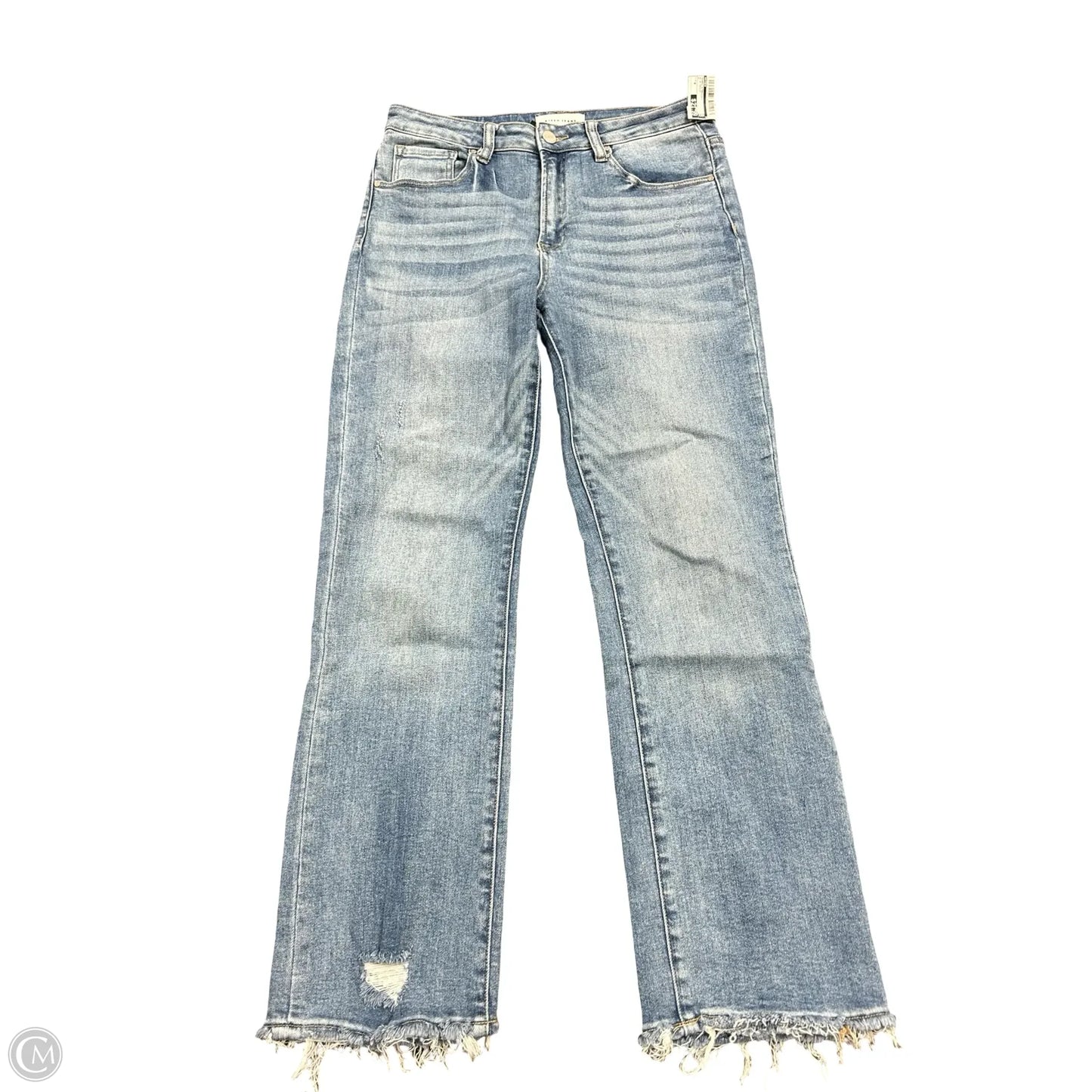 Jeans Straight By Risen In Blue Denim, Size: 8