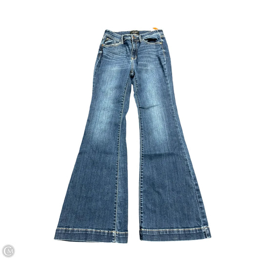 Jeans Flared By Judy Blue In Blue Denim, Size: 8