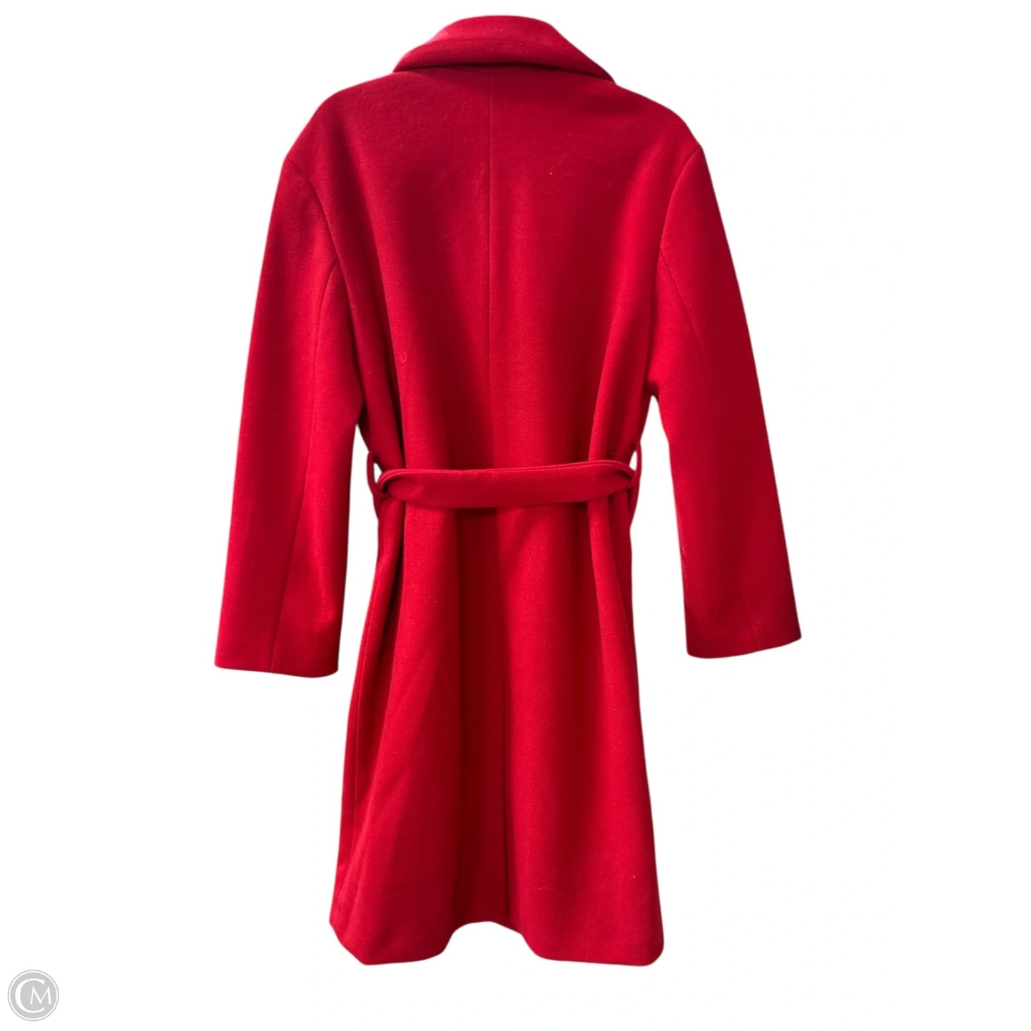 Coat Trench Coat By Nine West Apparel In Red, Size: M