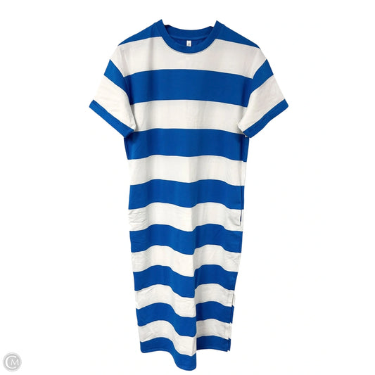 Dress Casual Maxi By Wishlist In Blue & White, Size: S
