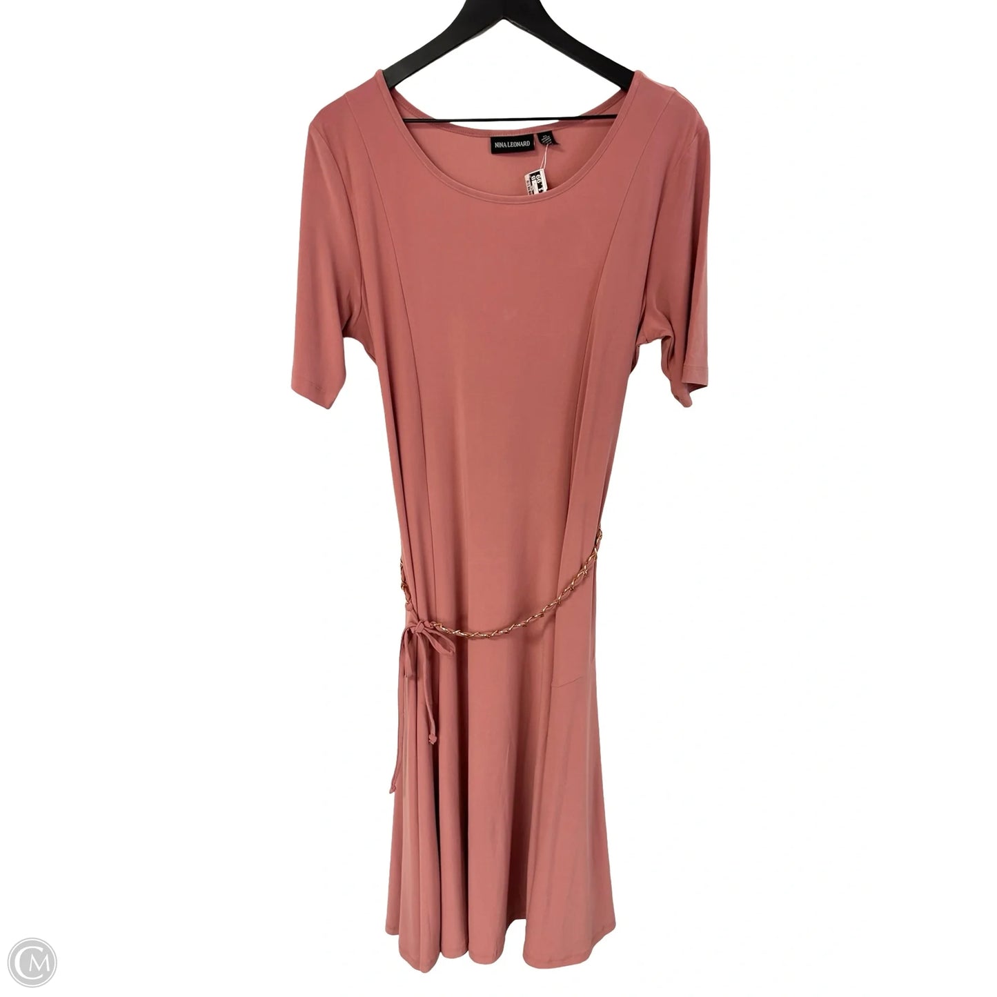 Dress Casual Maxi By Nina Leonard In Pink, Size: Xl