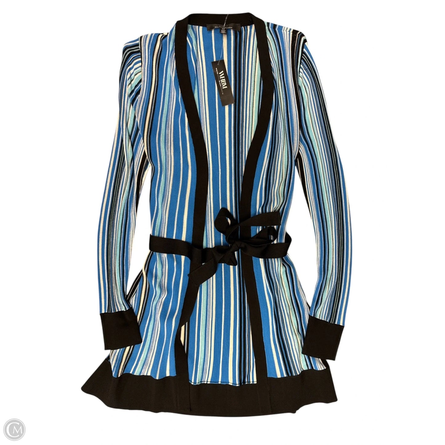 Cardigan By White House Black Market In Black & Blue, Size: Xs