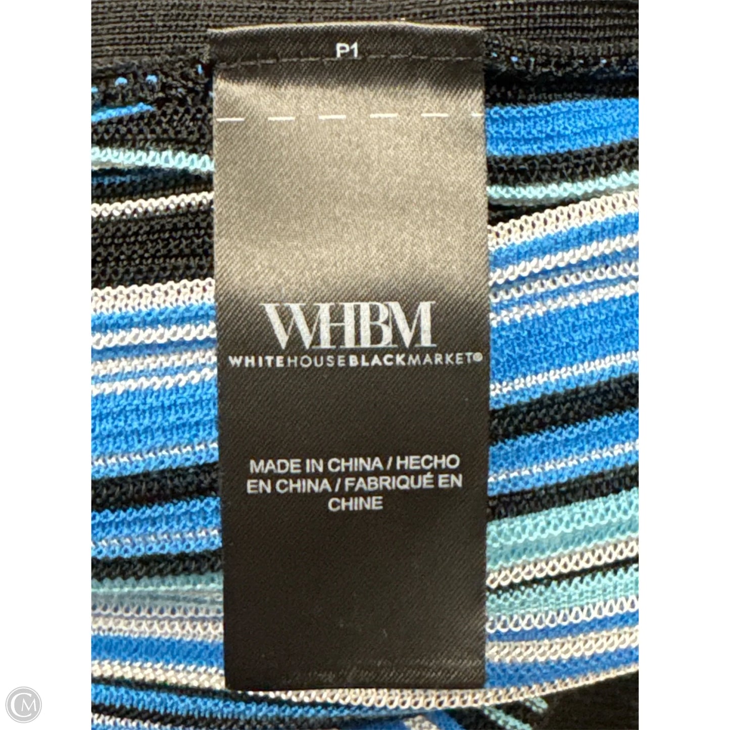 Cardigan By White House Black Market In Black & Blue, Size: Xs