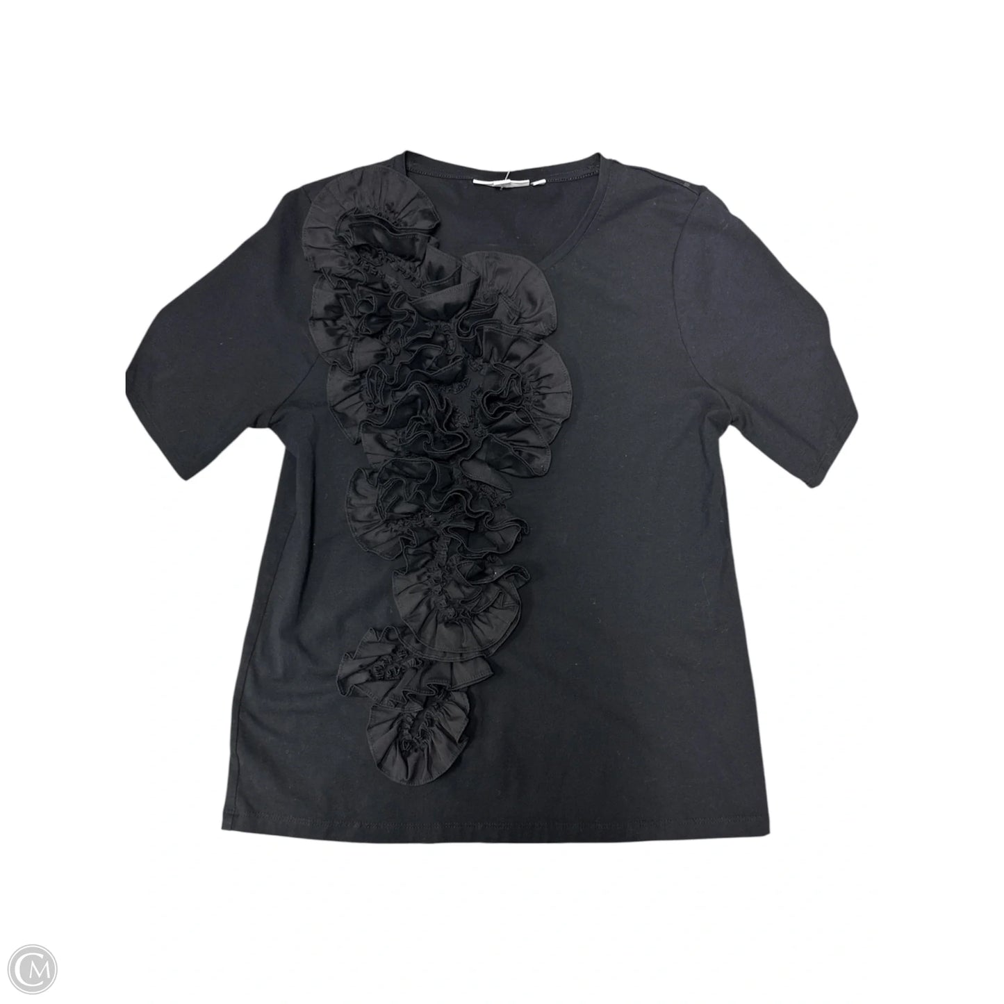 Top Short Sleeve By Chicos In Black, Size: S