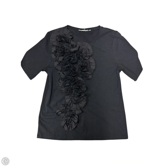 Top Short Sleeve By Chicos In Black, Size: S