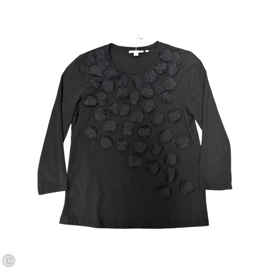 Top Short Sleeve By Chicos In Black, Size: S