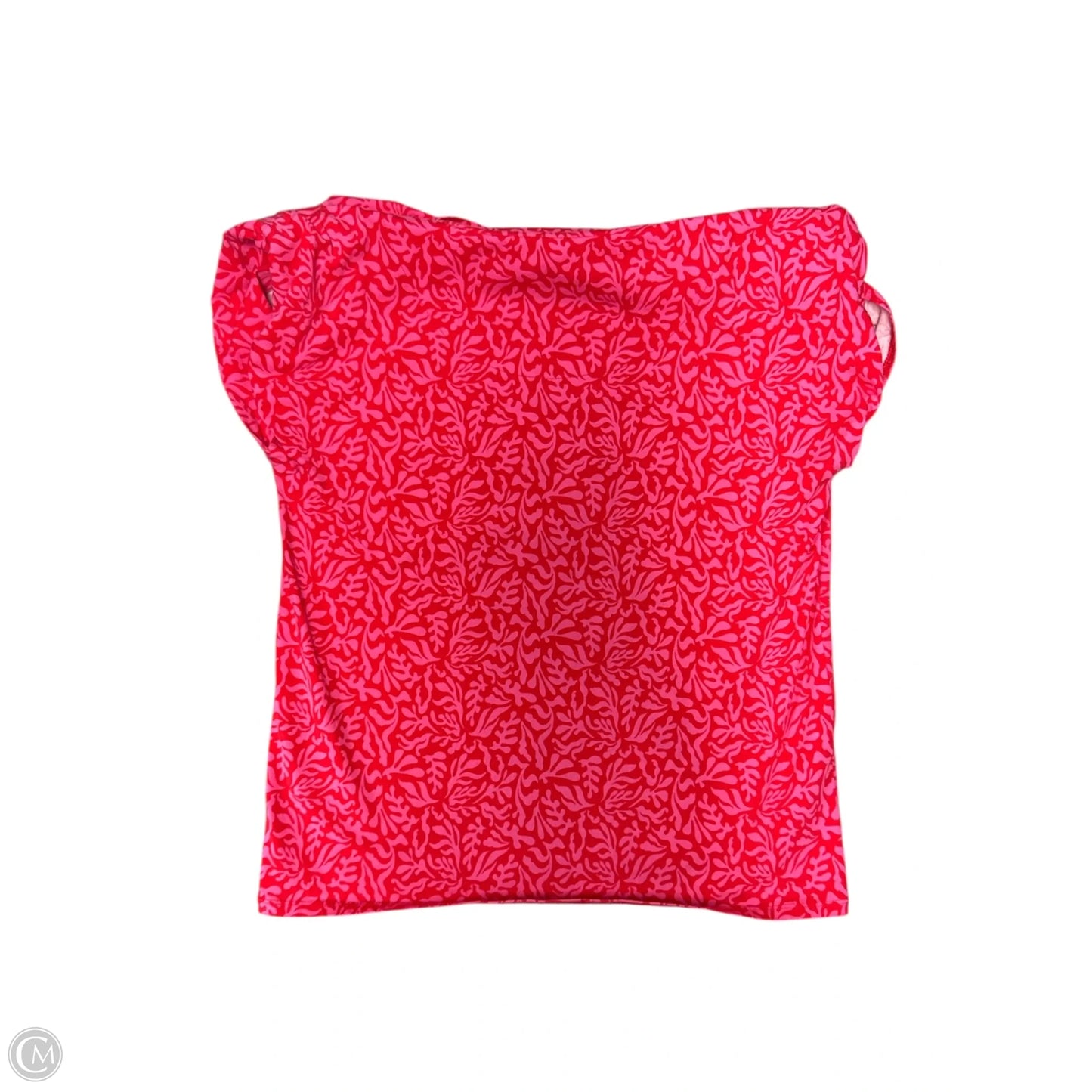 Top Short Sleeve By Chicos In Pink & Red, Size: S
