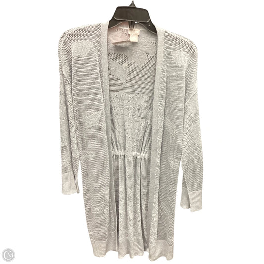 Cardigan By Chicos In Silver, Size: Xs