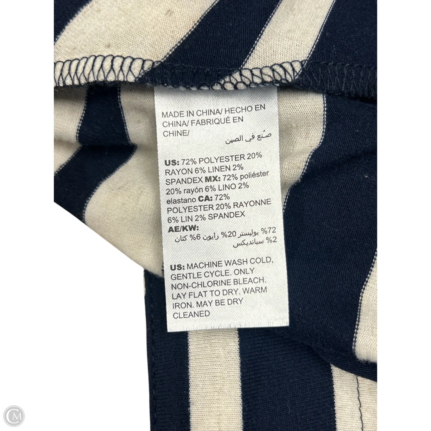Cardigan By Chicos In Blue & Tan, Size: S