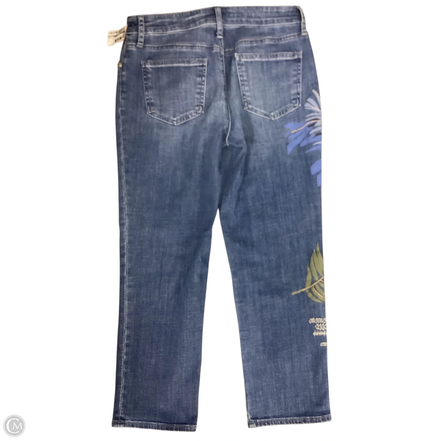 Jeans Straight By Chicos In Blue Denim, Size: 2