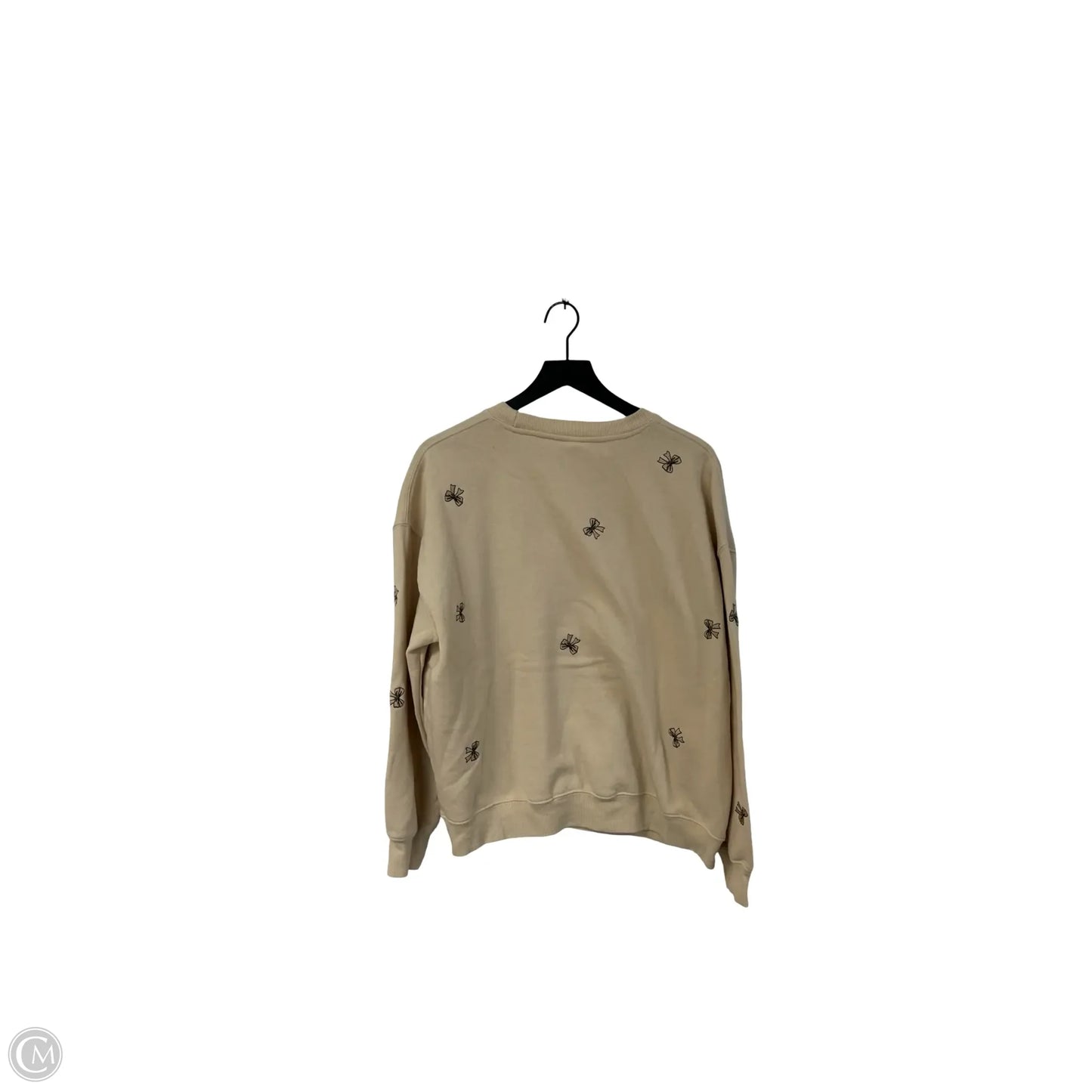 Sweatshirt Crewneck By Reflex In Cream, Size: L