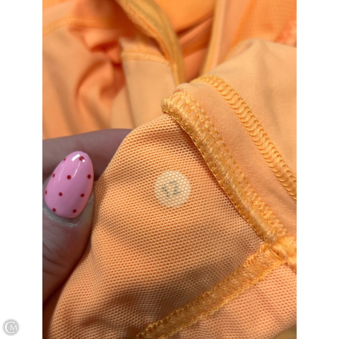 Athletic Tank Top By Lululemon In Orange, Size: L