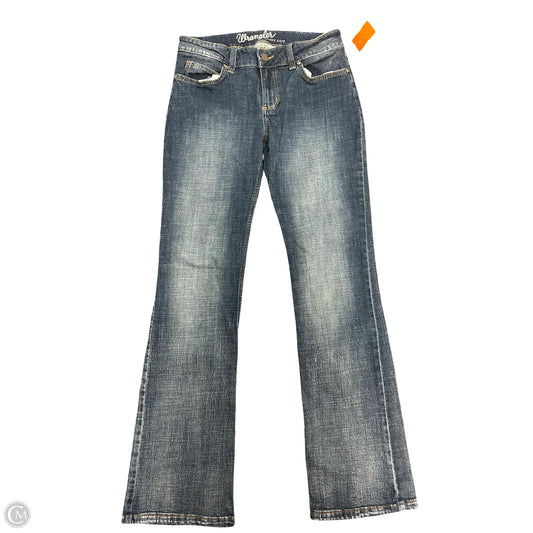Jeans Boot Cut By Wrangler In Blue Denim, Size: 6