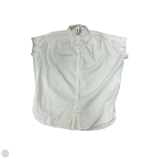 Blouse Short Sleeve By Madewell In White, Size: Xs