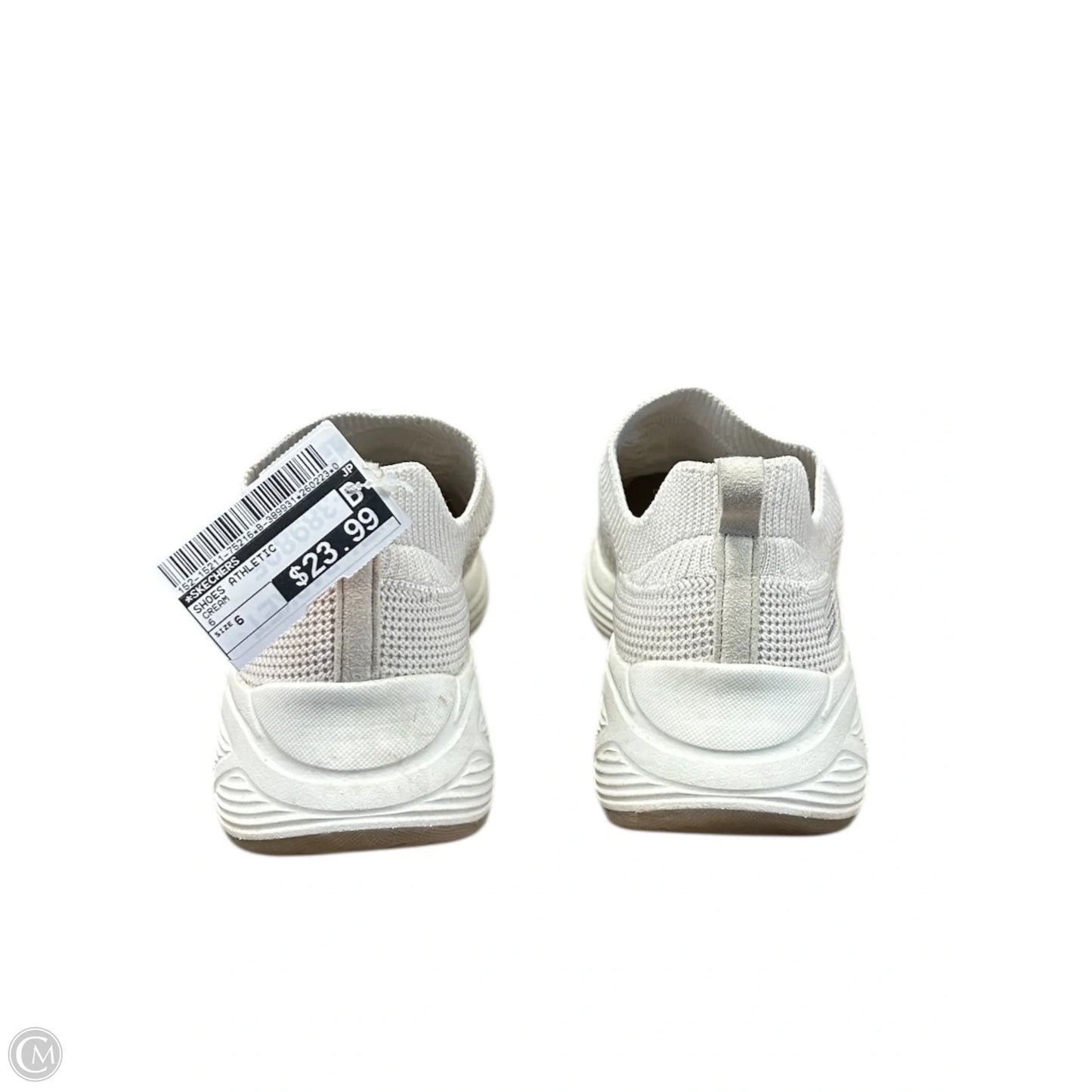 Shoes Athletic By Skechers In Cream, Size: 6