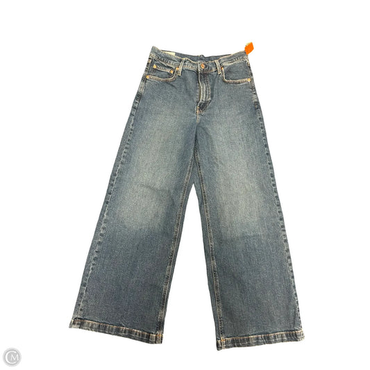 Jeans Wide Leg By Gap In Blue Denim, Size: 10