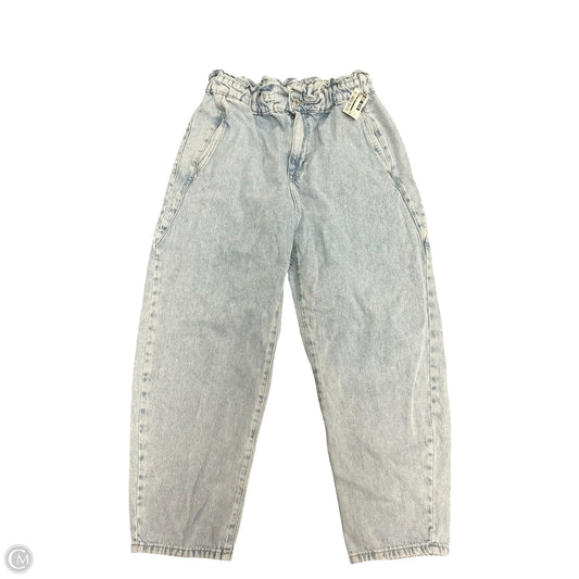 Jeans Straight By Zara In Blue Denim, Size: 10