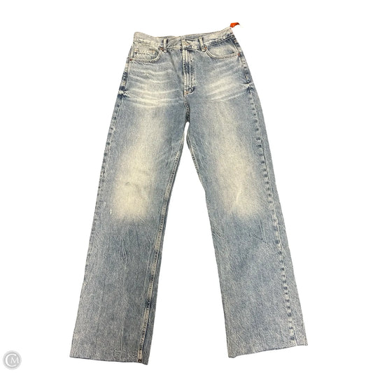 Jeans Straight By Zara In Blue Denim, Size: 10l