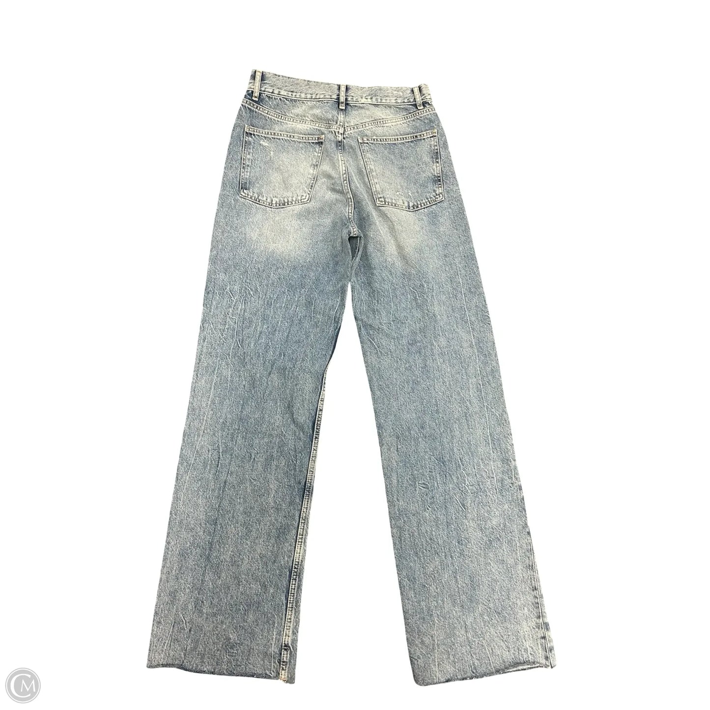 Jeans Straight By Zara In Blue Denim, Size: 10l