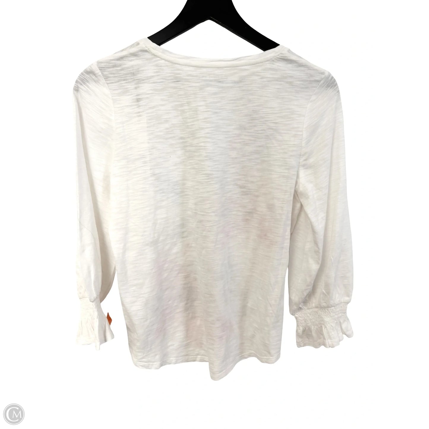 Top Long Sleeve By Chicos In White, Size: S