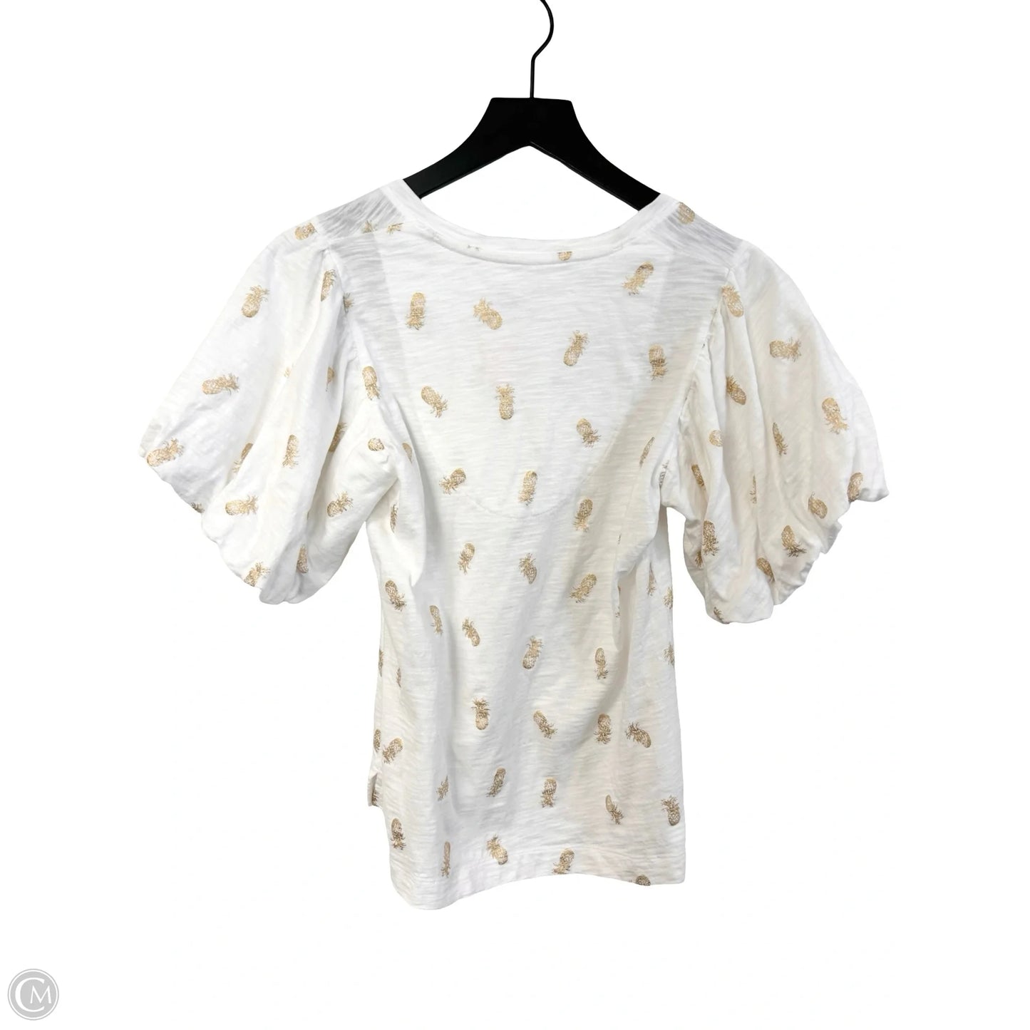 Top Short Sleeve By Chicos In White, Size: S