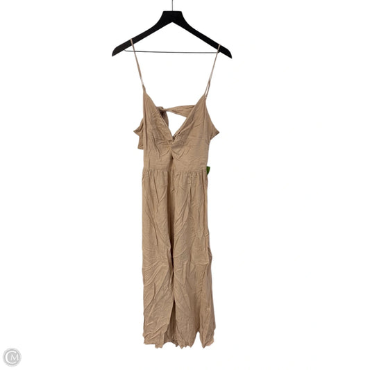 Dress Casual Maxi By Cme In Tan, Size: L