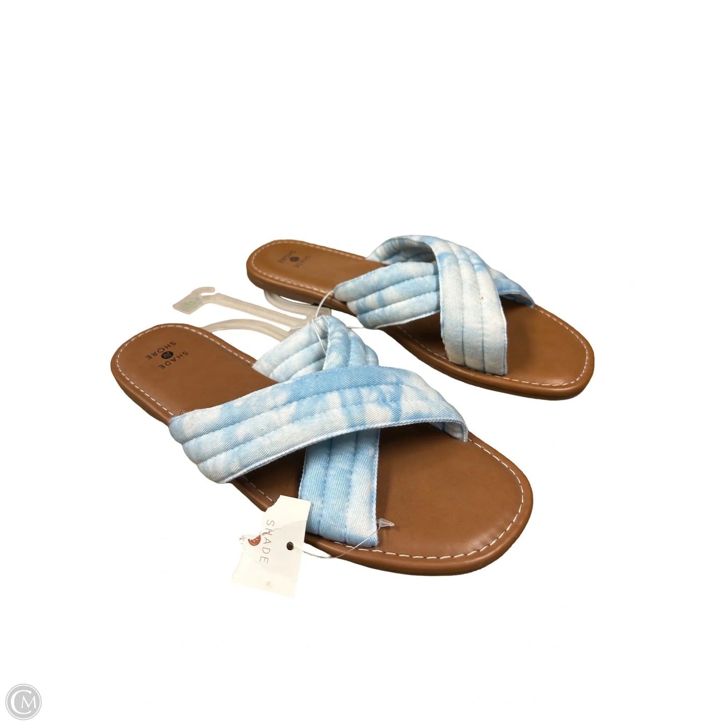 Sandals Flats By Shade & Shore In Blue, Size: 10
