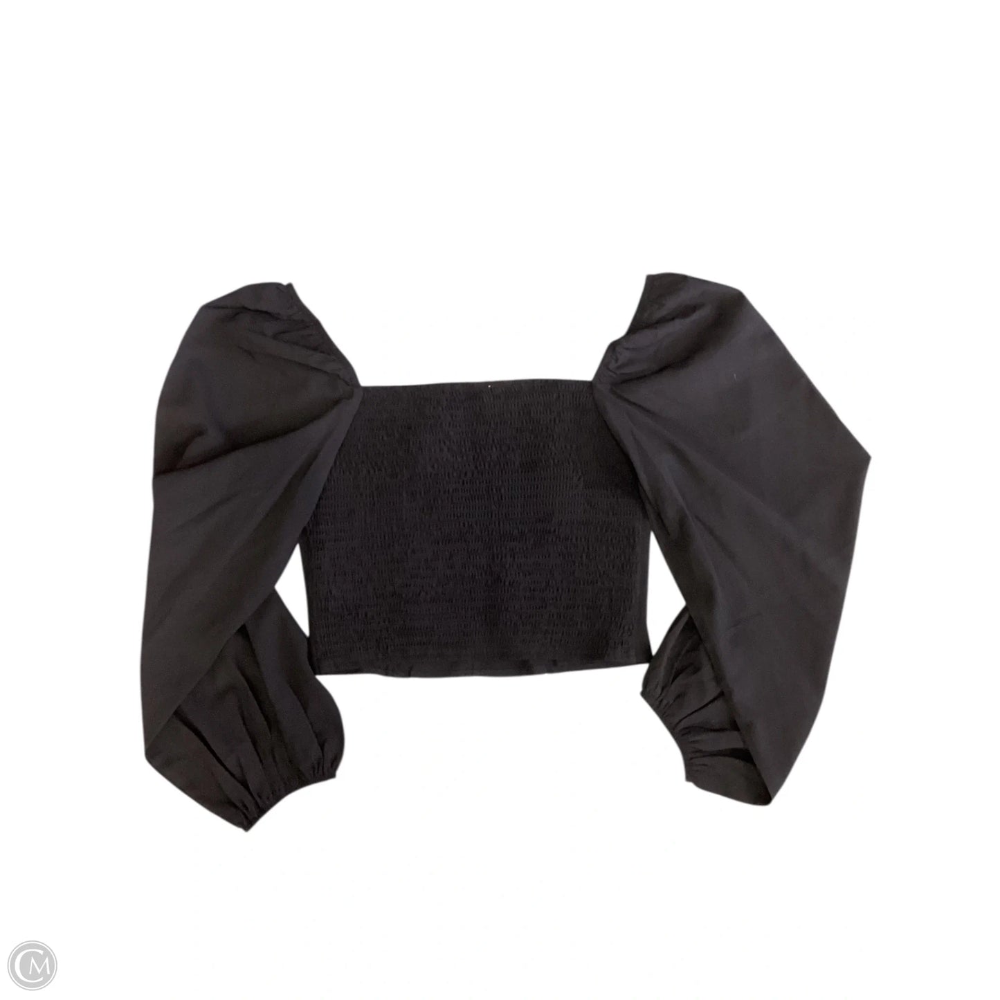 Top Long Sleeve By Promesa In Black, Size: L