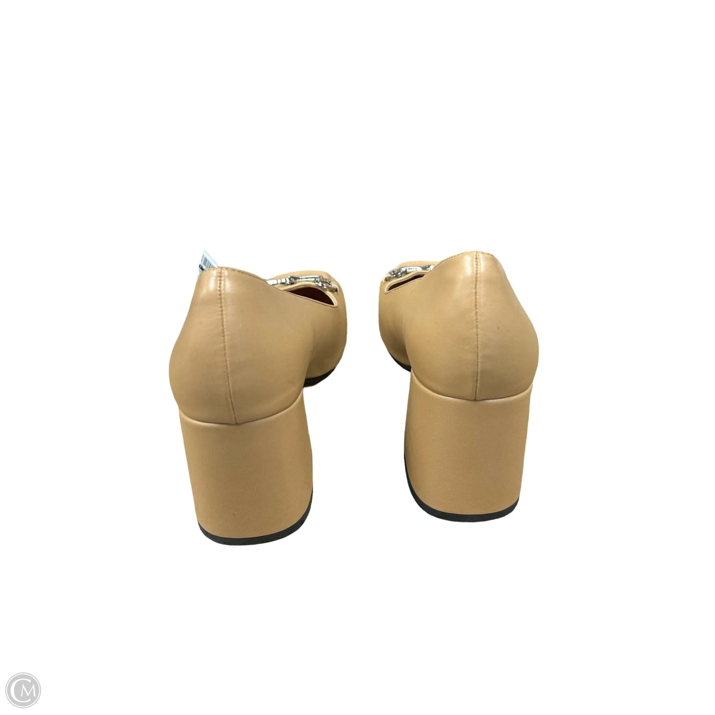 Shoes Heels Block By Clothes Mentor In Tan, Size: 8.5