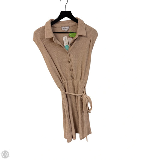 Dress Casual Short By Gilli In Tan, Size: L