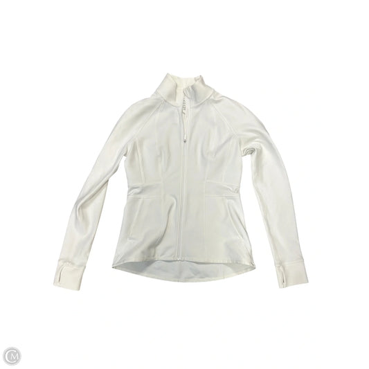 Athletic Jacket By Lululemon In White, Size: 10