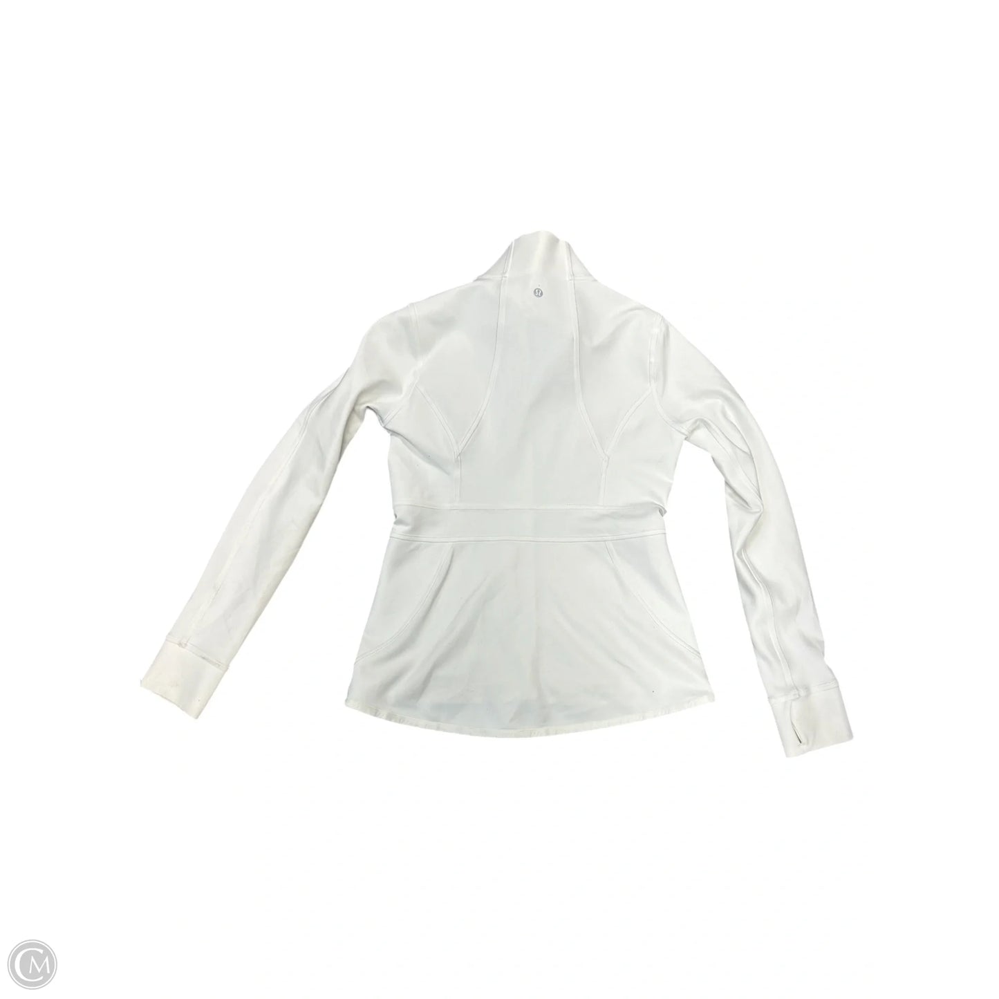 Athletic Jacket By Lululemon In White, Size: 10