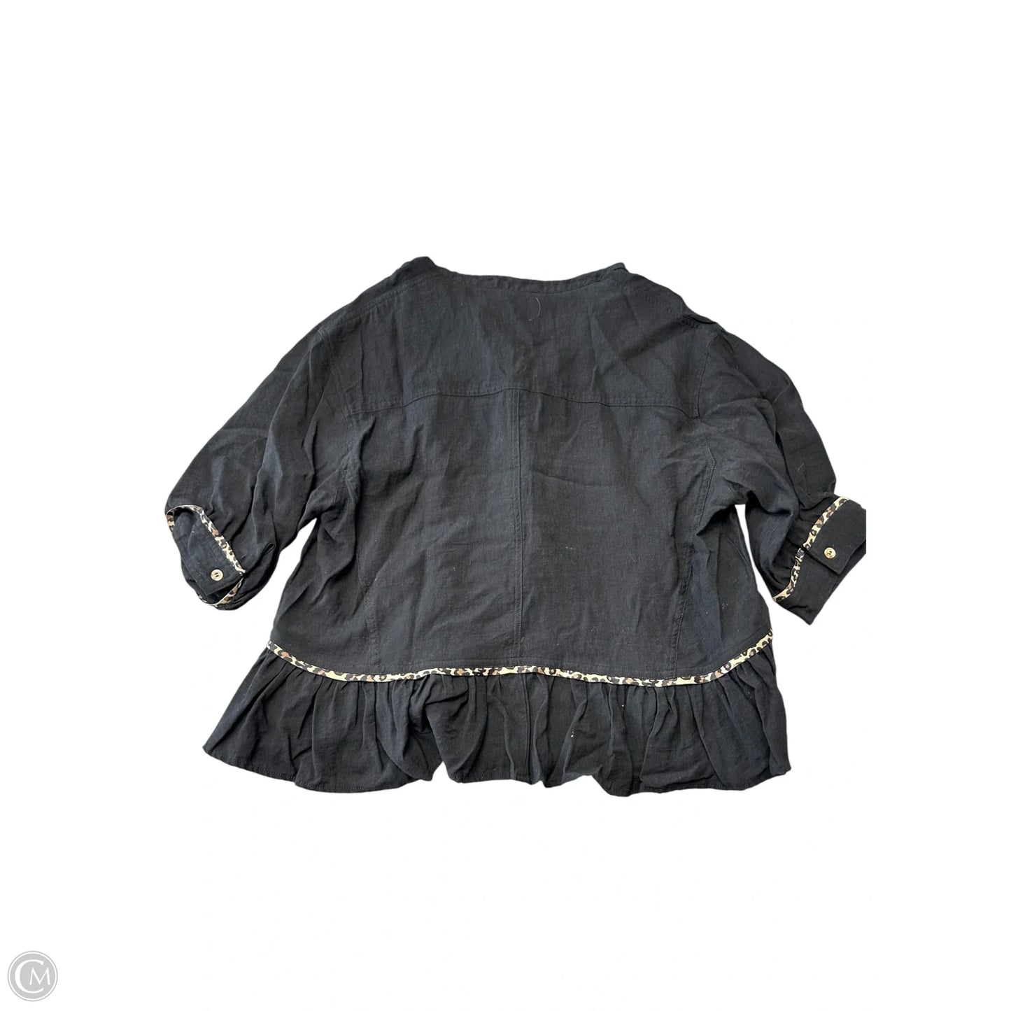 Top Long Sleeve By Entro In Black, Size: M