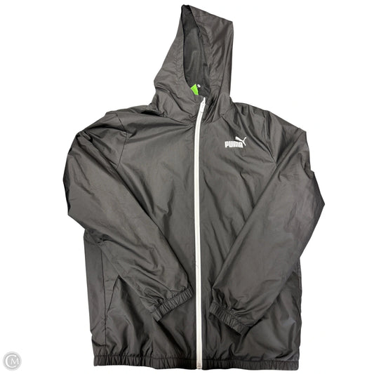 Jacket Windbreaker By Puma In Black, Size: M