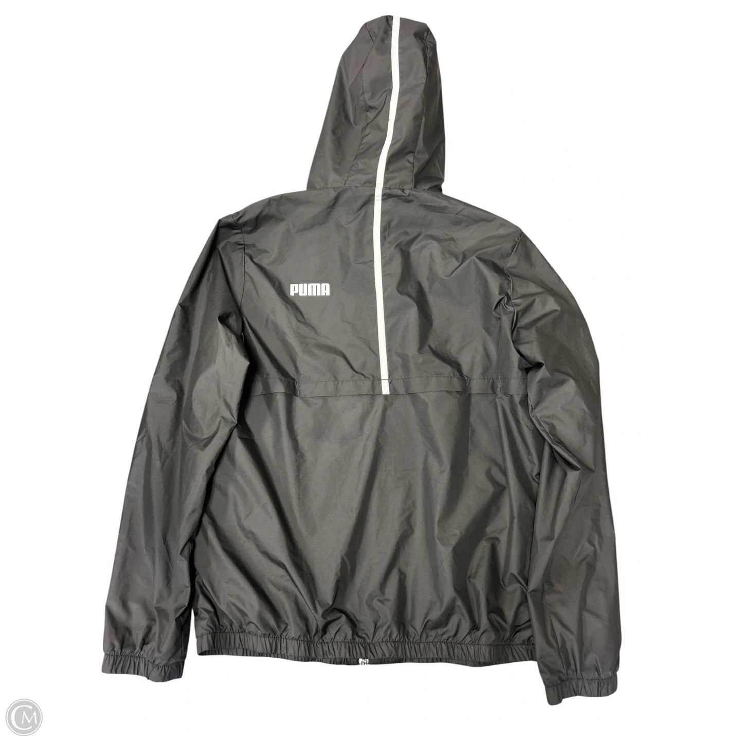 Jacket Windbreaker By Puma In Black, Size: M