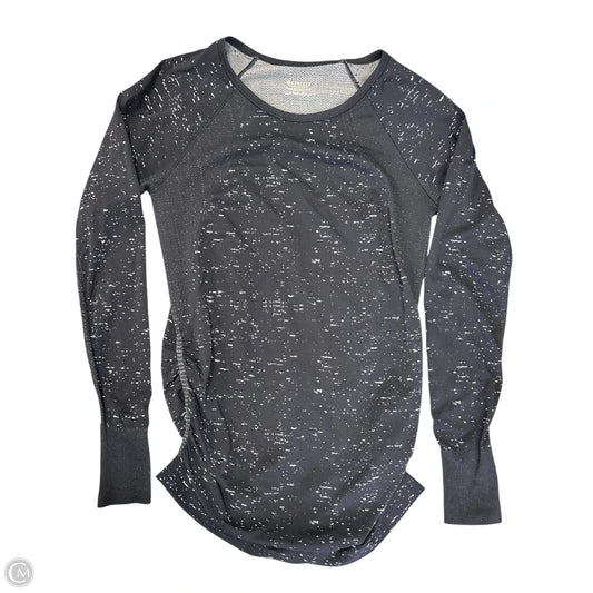 Athletic Top Long Sleeve Crewneck By Athleta In Black, Size: L