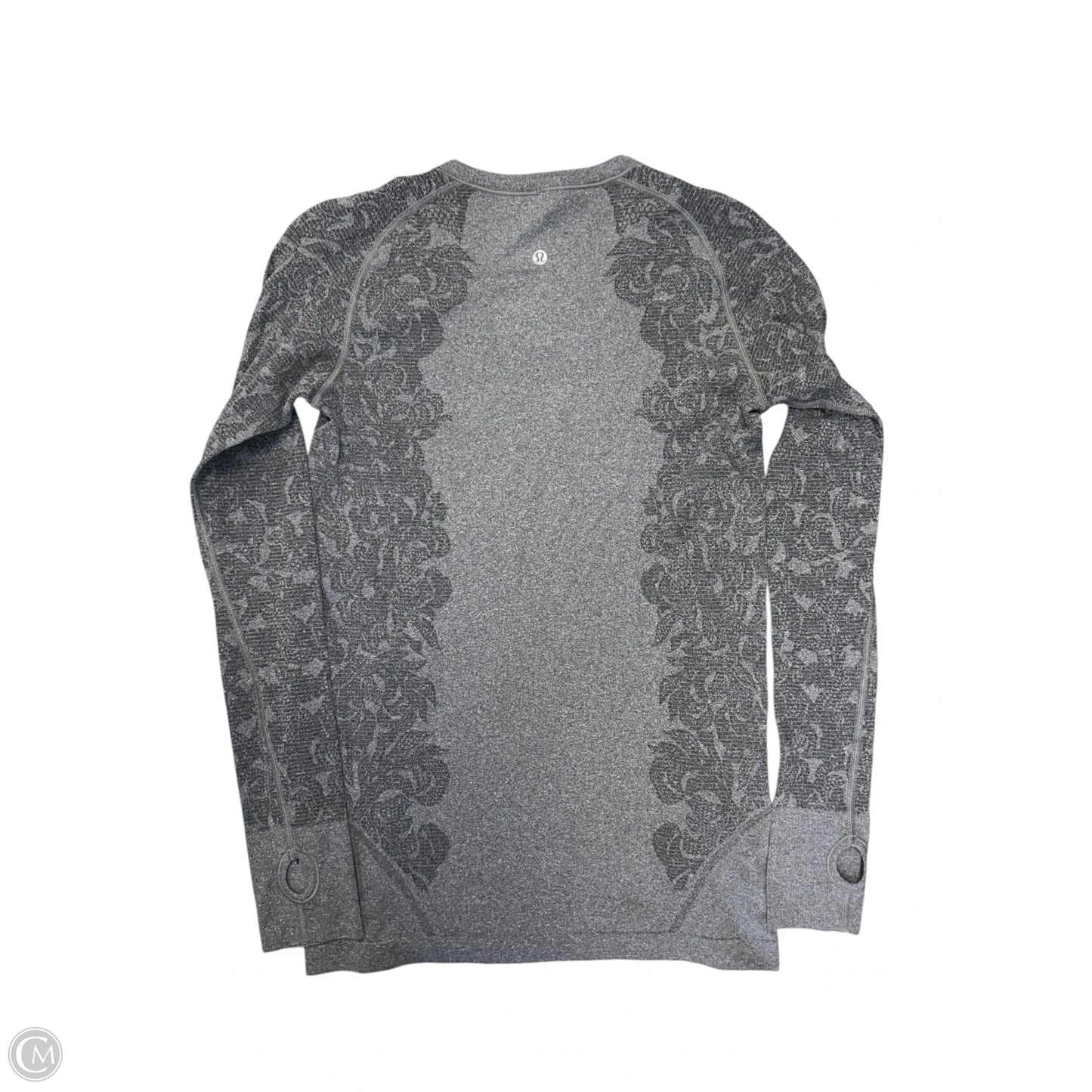 Athletic Top Long Sleeve Crewneck By Lululemon In Grey, Size: 10