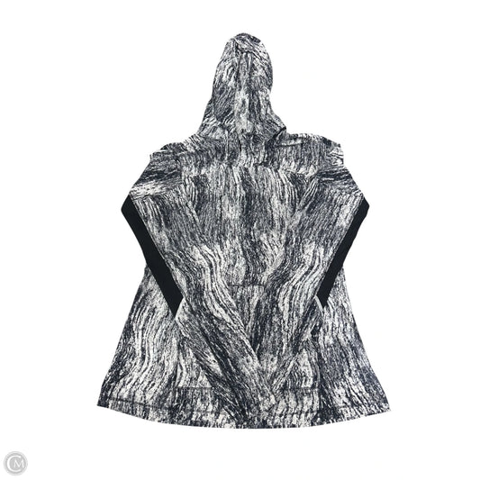 Athletic Top Long Sleeve Hoodie By Lululemon In Black & White, Size: 10