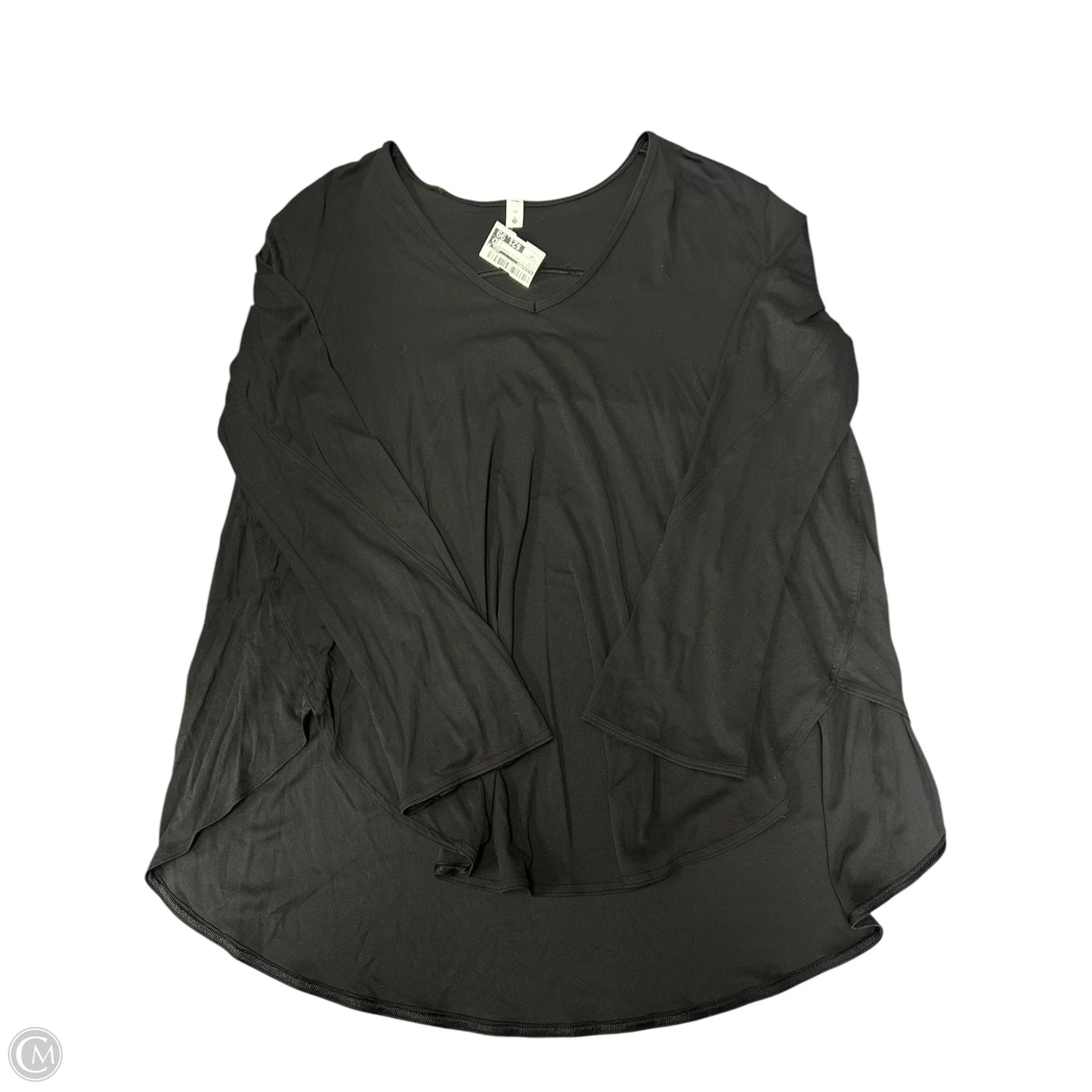 Athletic Top Long Sleeve Crewneck By Lululemon In Black, Size: 10