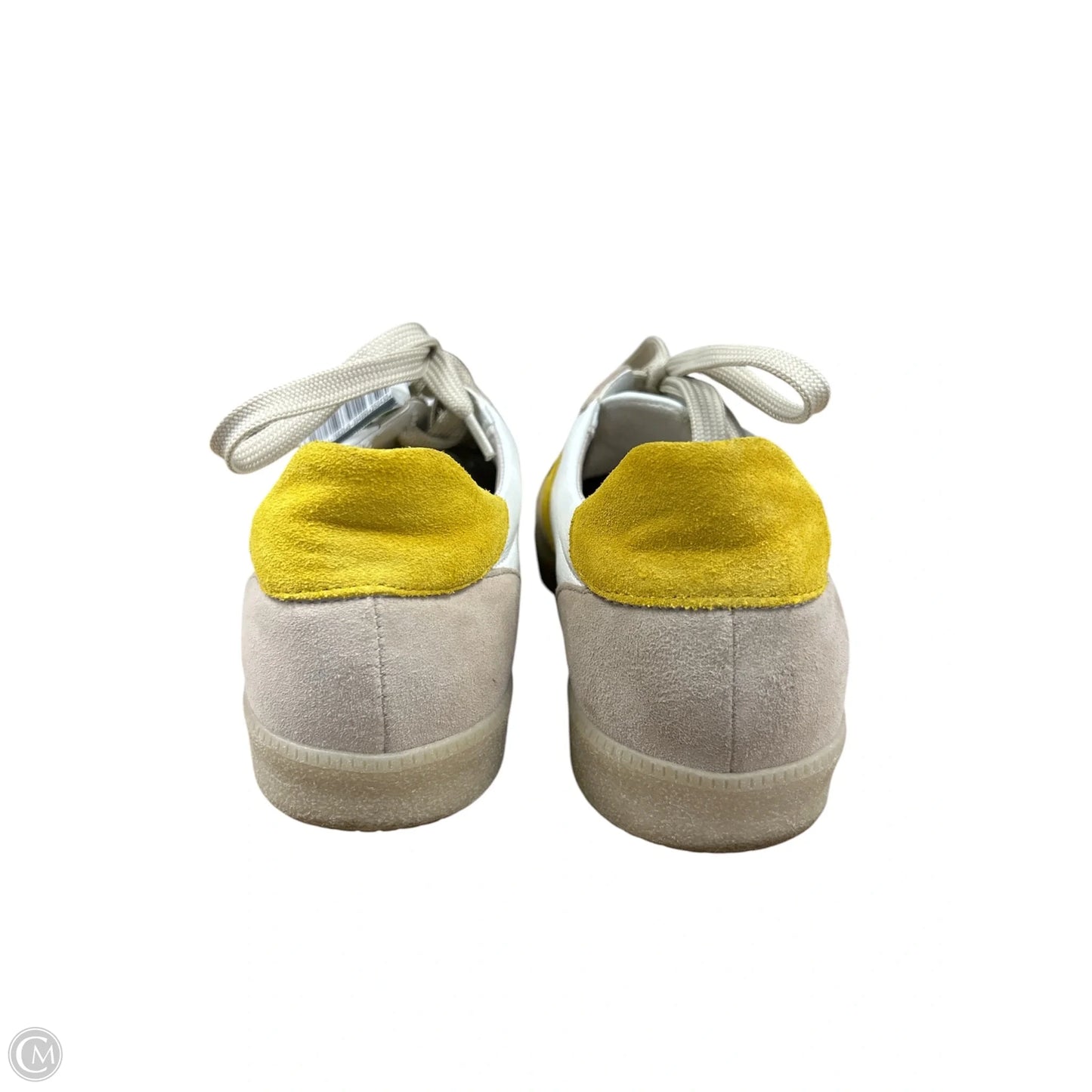 Shoes Sneakers By Cma In White & Yellow, Size: 7