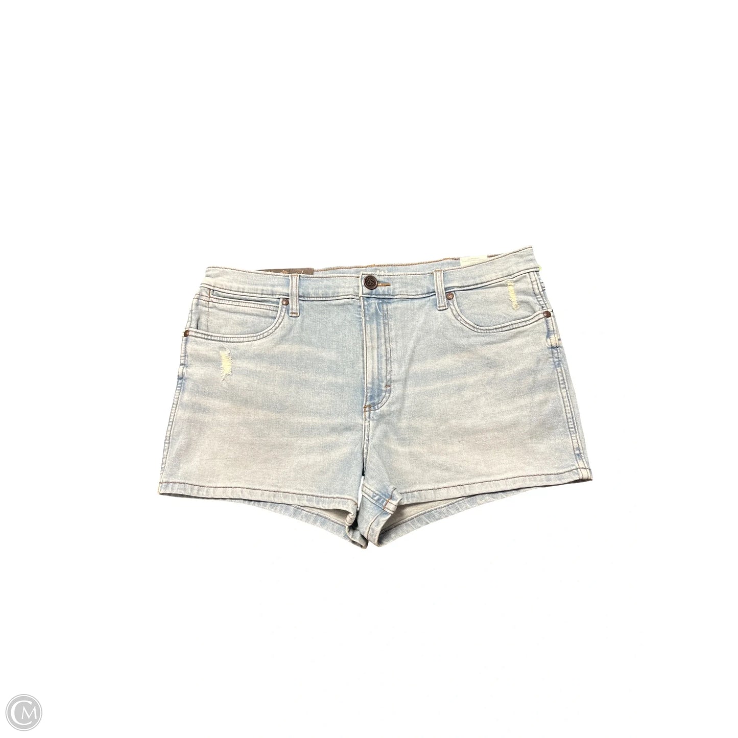 Shorts By Wrangler In Blue Denim, Size: 16